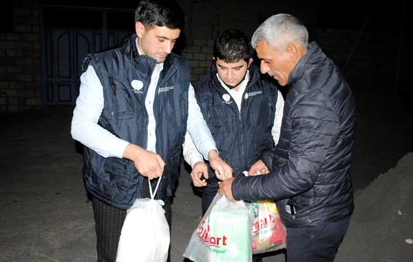 Bərdədə 140 məcburi köçkün ailəsinə ərzaq yardımı göstərilib - FOTO