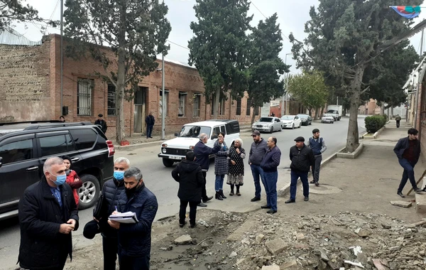 Erməni terroru nəticəsində Gəncədə dağılan evlərin siyahıya alınmasına başlanıldı - FOTO