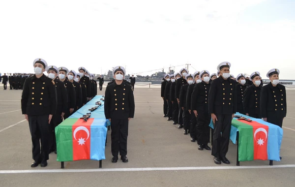 Hərbi Dəniz Qüvvələrində andiçmə mərasimi keçirilib