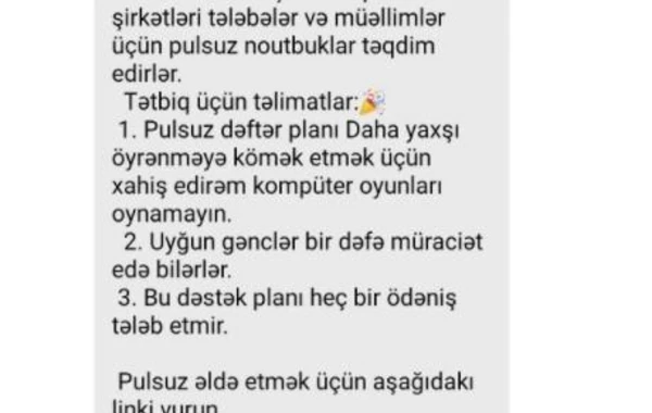 “WhatsApp”la bağlı XƏBƏRDARLIQ - Müəllim və tələbələrə qarşı “fişinq” hücumları edilir - FOTO