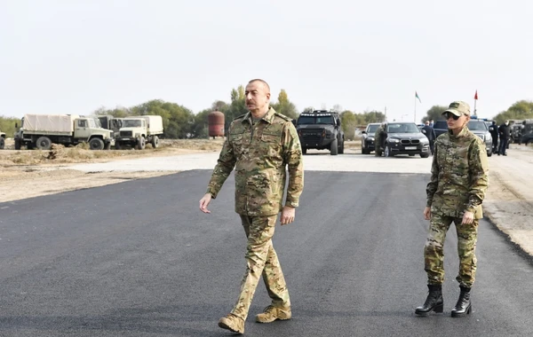 İlham Əliyev və Mehriban Əliyevanın Füzuli və Cəbrayıl səfərindən görüntülər - FOTO