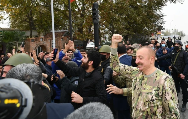 İlham Əliyev və Mehriban Əliyevanın Füzuli və Cəbrayıl səfərindən görüntülər - FOTO