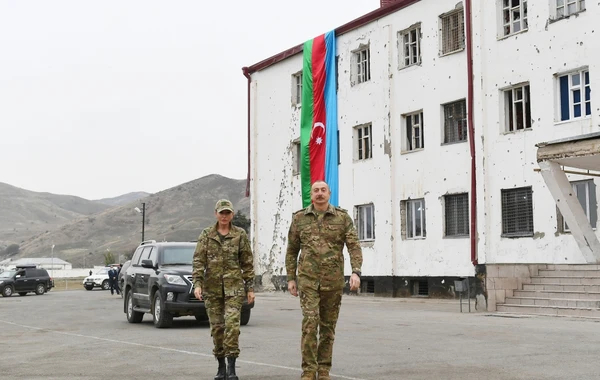 İlham Əliyev və Mehriban Əliyevanın Füzuli və Cəbrayıl səfərindən görüntülər - FOTO