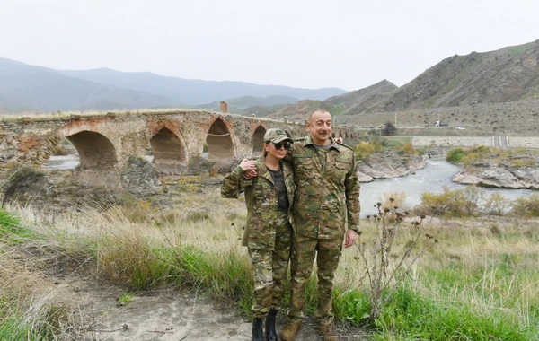 İlham Əliyev və Mehriban Əliyevanın Füzuli və Cəbrayıl səfərindən görüntülər - FOTO
