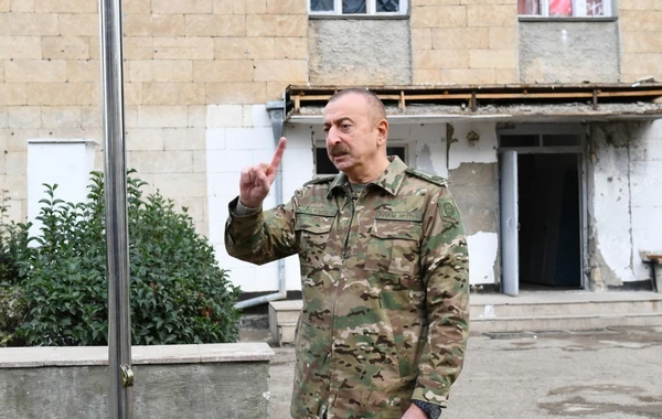 İlham Əliyev və Mehriban Əliyevanın Füzuli və Cəbrayıl səfərindən görüntülər - FOTO