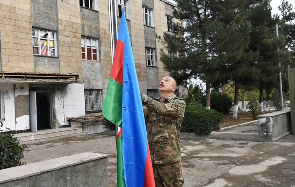 İlham Əliyev və Mehriban Əliyevanın Füzuli və Cəbrayıl səfərindən görüntülər - FOTO