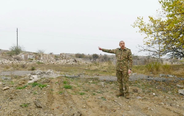 İlham Əliyev və Mehriban Əliyevanın Füzuli və Cəbrayıl səfərindən görüntülər - FOTO