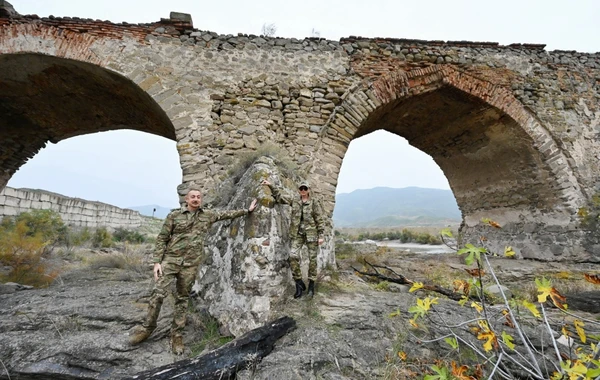 İlham Əliyev və Mehriban Əliyevanın Füzuli və Cəbrayıl səfərindən görüntülər - FOTO