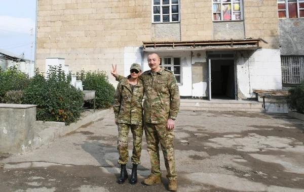 İlham Əliyev və Mehriban Əliyevanın Füzuli və Cəbrayıl səfərindən görüntülər - FOTO