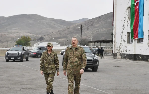 İlham Əliyev və Mehriban Əliyevanın Füzuli və Cəbrayıl səfərindən görüntülər - FOTO