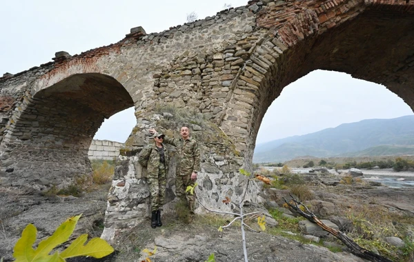 İlham Əliyev və Mehriban Əliyevanın Füzuli və Cəbrayıl səfərindən görüntülər - FOTO