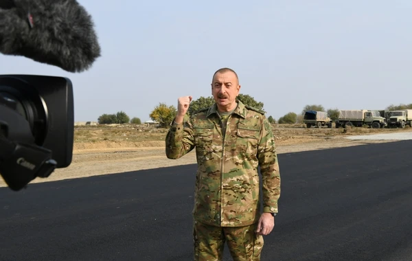 İlham Əliyev və Mehriban Əliyevanın Füzuli və Cəbrayıl səfərindən görüntülər - FOTO