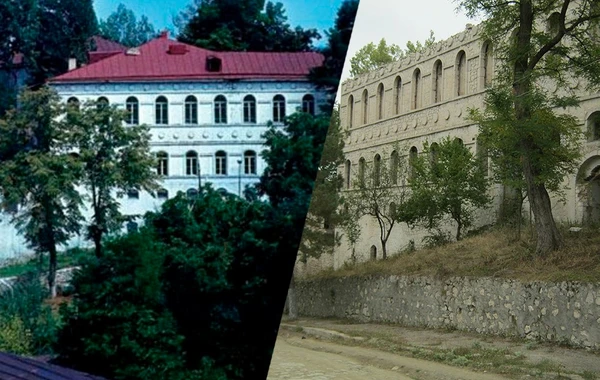 Xan qızı Natəvanın evi düşmən işğalından əvvəl və sonra... - FOTO