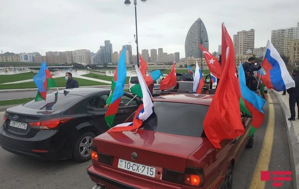 Ağdamın azad edilməsi münasibəti ilə Qələbə yürüşü keçirilir - FOTO