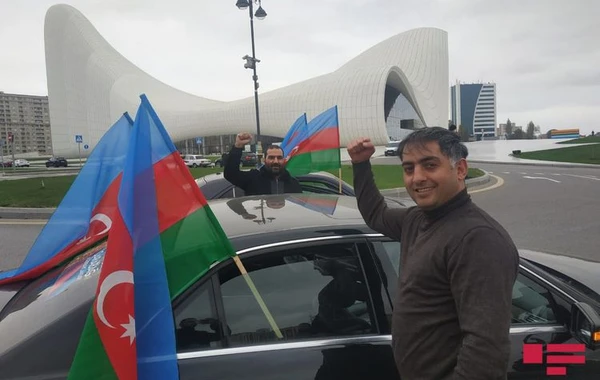 Ağdamın azad edilməsi münasibəti ilə Qələbə yürüşü keçirilir - FOTO