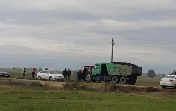 Ağdama yol çəkilir - FOTO