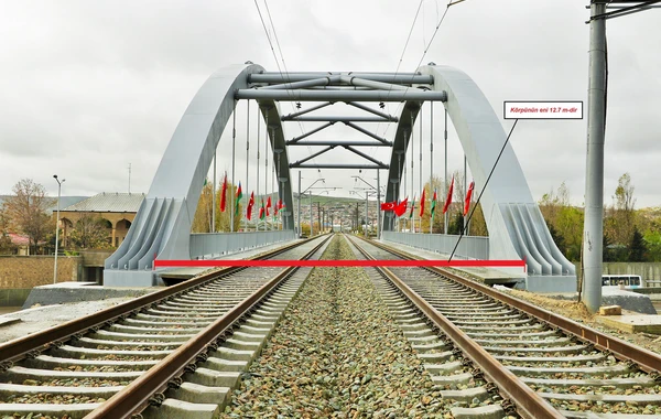 Xırdalan dairəsi yaxınlığında yeni dəmir yolu körpüsünün tikintisi yekunlaşdırılıb - FOTO