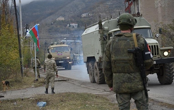 Azərbaycan hərbçiləri Laçın şəhərini bayraqla bəzədi - FOTO