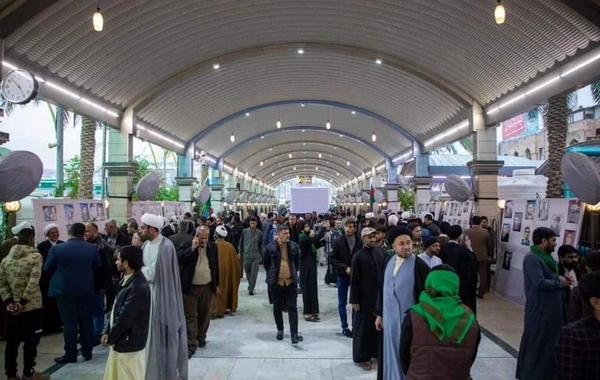 Kərbəlada ziyarətgahda Qarabağ şəhidlərinə həsr olunan sərgi təşkil olunub - FOTO