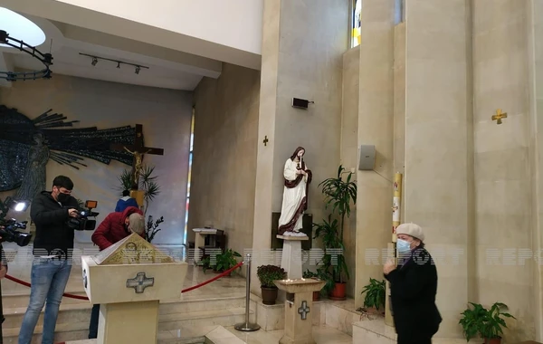 “Müqəddəs Məryəm” kilsəsində şəhidlərin anım mərasimi keçirilib - FOTO