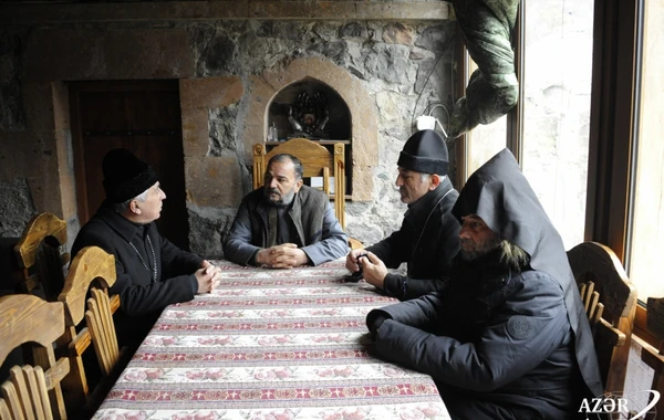 Şəhidlərimizin xatirəsi Xudavəng monastırında anıldı - FOTO