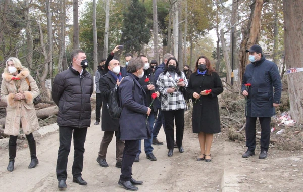 İtaliya Parlamenti Deputatlar Paltasının nümayəndə heyəti Gəncəyə səfər edib - FOTO