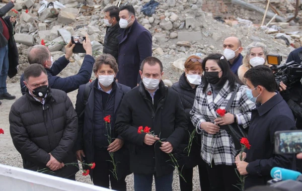 İtaliya Parlamenti Deputatlar Paltasının nümayəndə heyəti Gəncəyə səfər edib - FOTO
