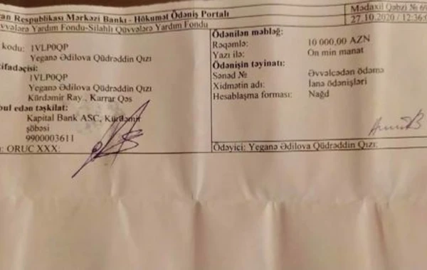 Şəhid anasından nümunəvi addım: Birdəfəlik yardımı Ordumuza bağışladı - FOTO