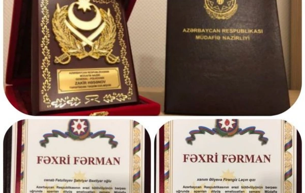 Zakir Həsənov bu şəxsləri təltif etdi - FOTO