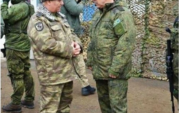 DTX rəisi Qarabağdakı Rusiya sülhməramlılarının rəhbəri ilə görüşdü - FOTO