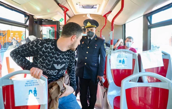 Polisdən taksi və avtobuslardan istifadə edənlərə XƏBƏRDARLIQ