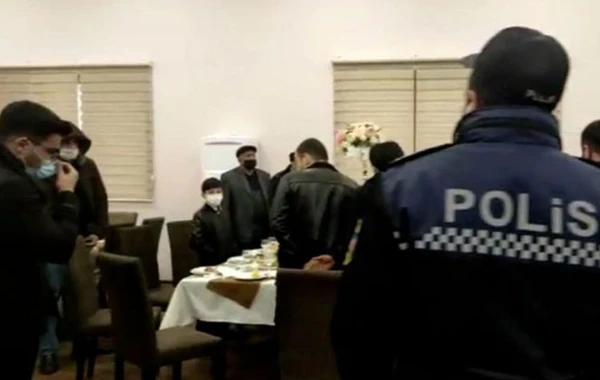 Bakıda restoranda toy etmək istəyən şəxslər saxlanılıb - FOTO