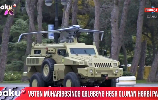 “İtiqovan”, “Bayraktar” və “Harop” PUA-ları Zəfər paradında - VİDEO