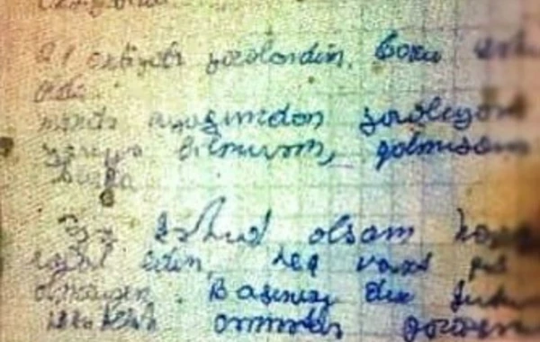 Şəhidimizin ailəsinə yazdığı son məktub - FOTO