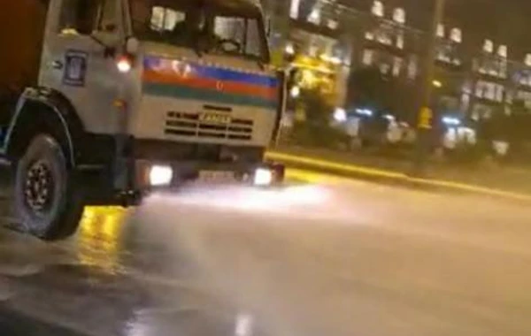 Bakıda təmizlik-dezinfeksiya işləri aparılıb - FOTO