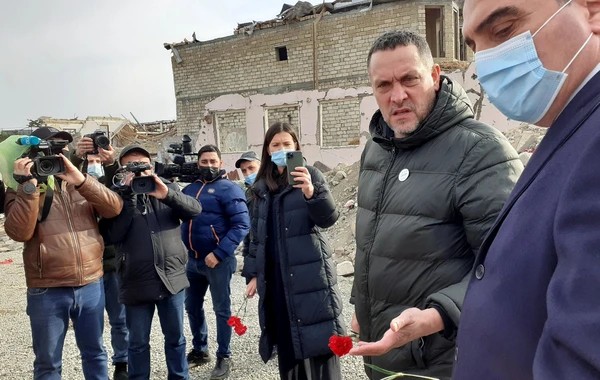 Maksim Şevçenko Gəncəyə gedib - FOTO