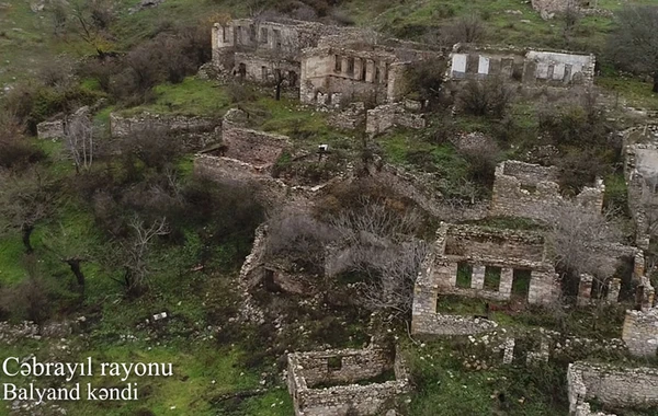 Cəbrayıl rayonunun Balyand kəndindən videogörüntülər - VİDEO