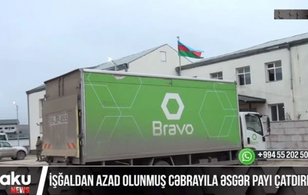 İşğaldan azad edilmiş Cəbrayıla əsgər payı çatdırıldı - VİDEO