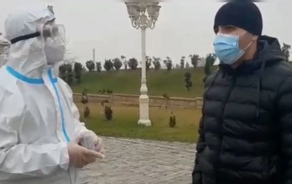 На стационарном посту в Гяндже задержаны инфицированные COVID-19 - ФОТО