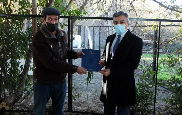 Daha 43 şəhid ailəsi və Qarabağ müharibəsi əlilinə evlər verildi - FOTO