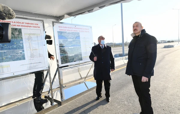 Prezident yeni yolun açılışında iştirak edib - FOTO
