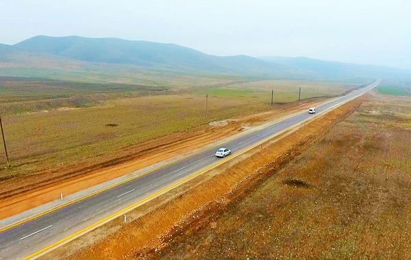 Suqovuşan və Talış kəndlərinə yol tikintisi 1-ci mərhələ üzrə yekunlaşıb - VİDEO