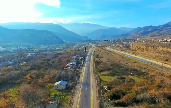 Suqovuşan və Talış kəndlərinə yol tikintisi 1-ci mərhələ üzrə yekunlaşıb - VİDEO