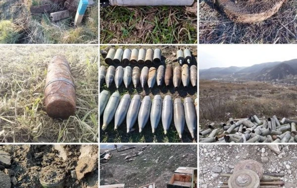 В ряде районов Азербайджана обезврежены сотни мин и неразорвавшихся боеприпасов - ФОТО