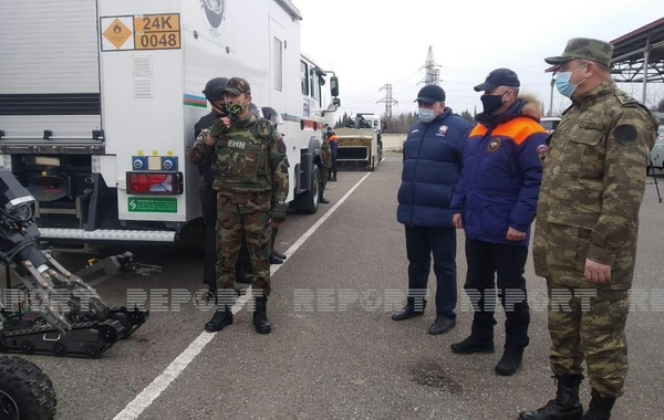 Ağdamda Azərbaycan və Rusiya minaaxtaranlarının birgə təlimi başlayıb - FOTO
