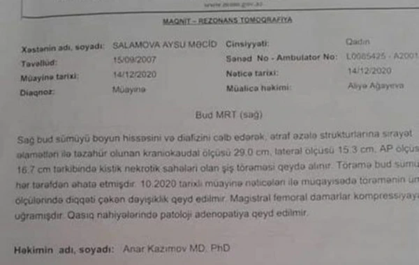 Ana övladı üçün müraciət etdi: “Xahiş edirəm, qızıma kömək edin, o, hələ çox gəncdir”