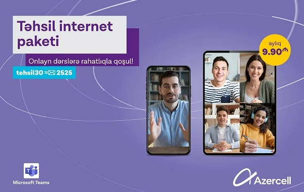 Azercell “Virtual Məktəb” layihəsinə növbəti töhfəsini verir!