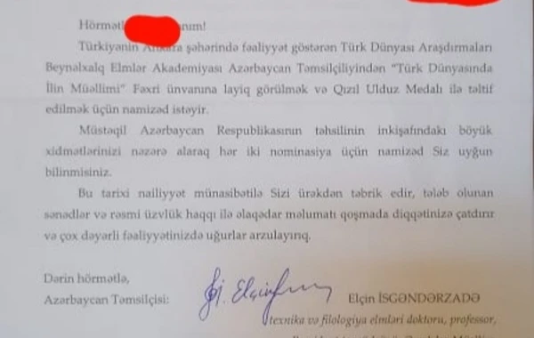Məktəb direktorlarına göndərilən "1200 manatlıq məktub" nə üçündür? - RƏSMİ AÇIQLAMA - FOTO