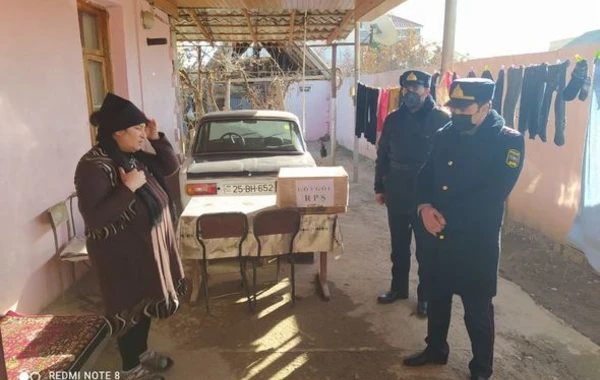 Göygöldə şəhid ailələri ziyarət edildi - FOTO
