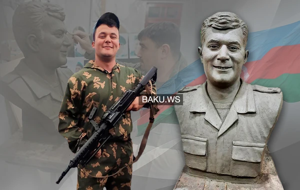Şəhid Xudayarın büstünü hazırlayan heykəltəraş: “O anda çox təsirləndim” - FOTO